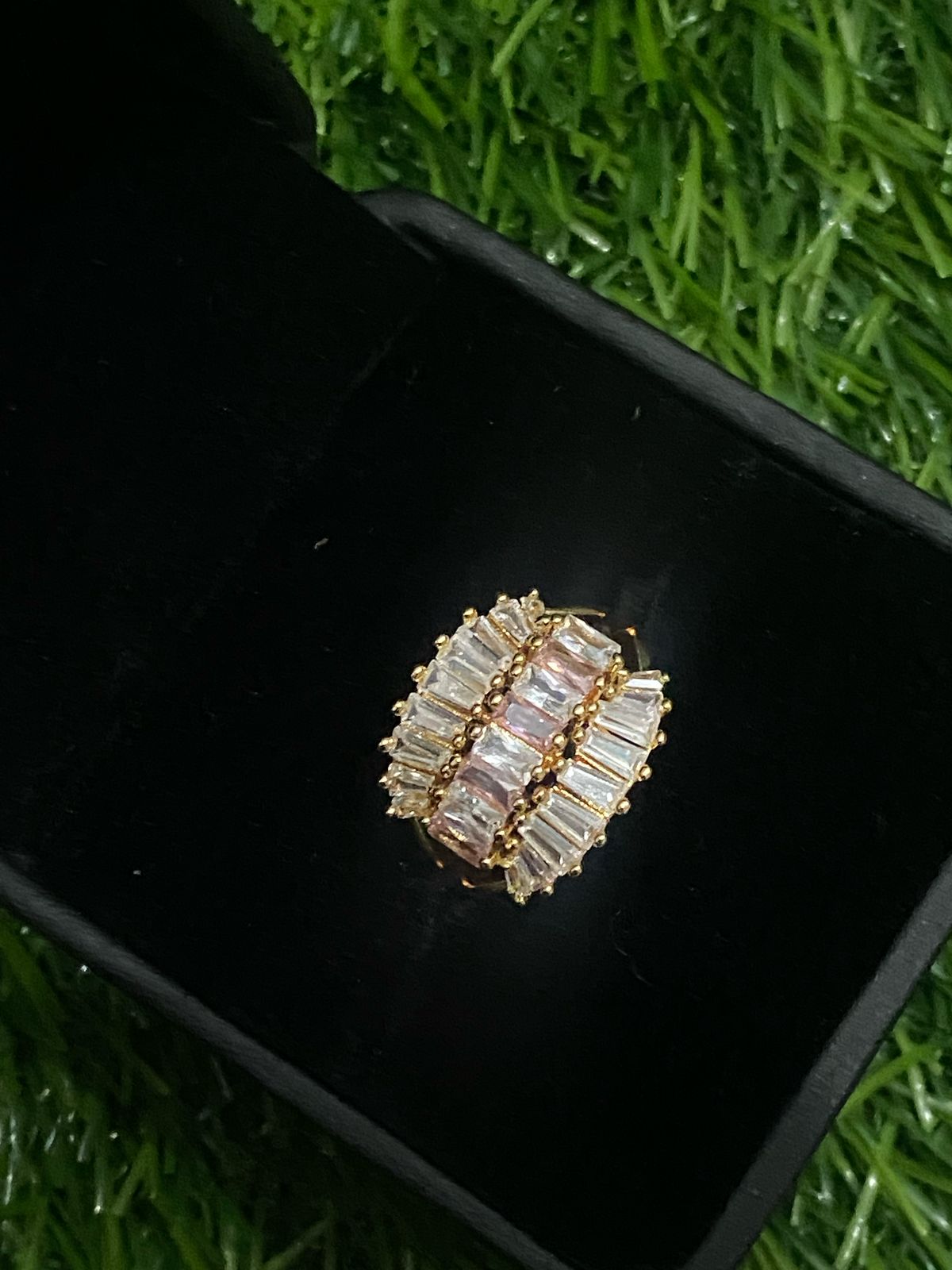 Crystal Baguette Ring
