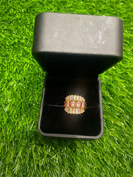 Crystal Baguette Ring